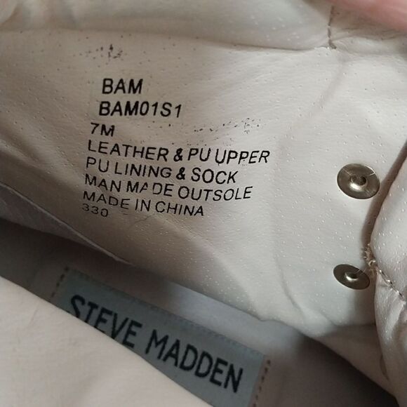 Steve Madden Chunky  Leatherr Platform Boots...Size 7M - Picture 4 of 7